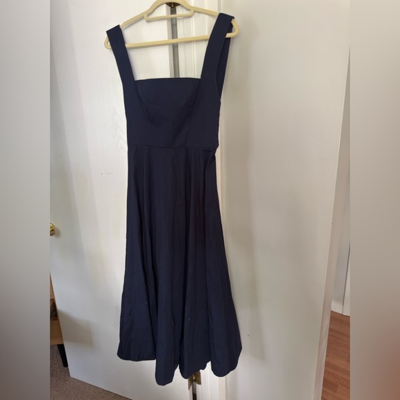 NWT STAUD Navy Teresa Midi Dress - Picture 5 of 10